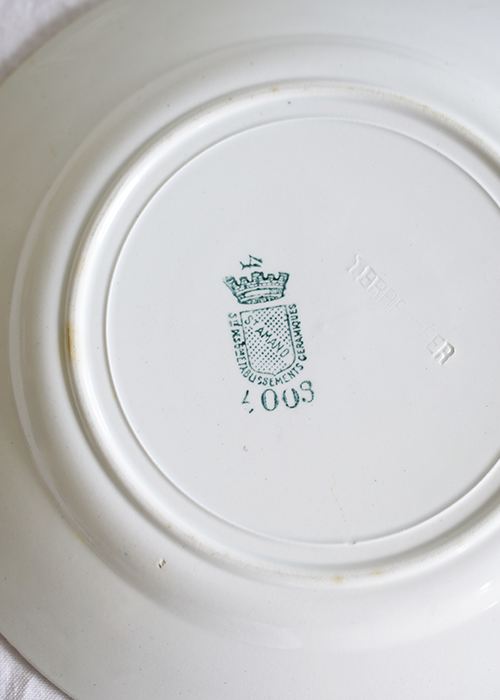 Assiettes Terre de fer Vert Fougère