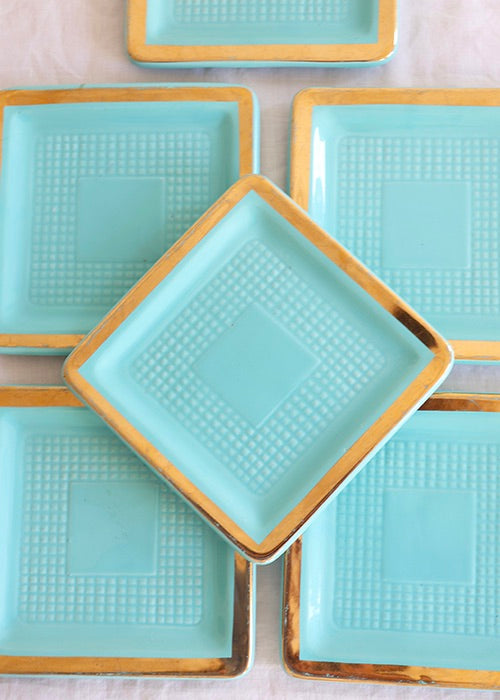 Assiettes Turquoise (x6)