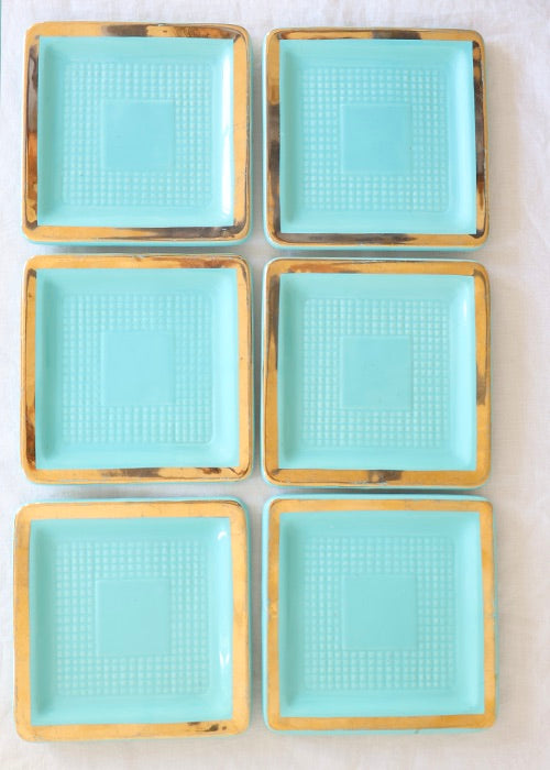 Assiettes Turquoise (x6)