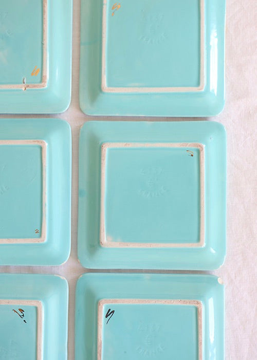 Assiettes Turquoise (x6)