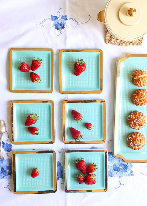 Assiettes Turquoise (x6)