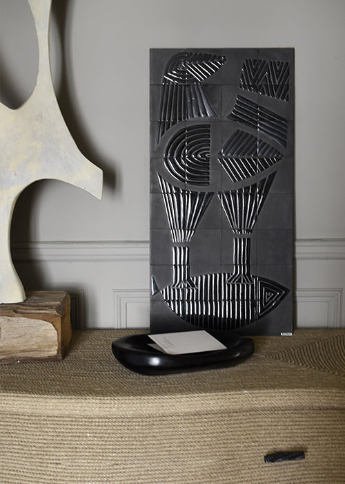Bas-relief Noir de Roger Capron
