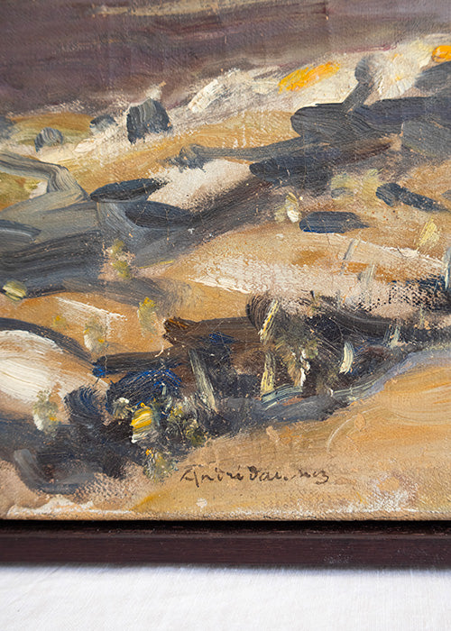 Huile sur toile d'André Dauchez 38 x 55 cm - RÉSERVÉ