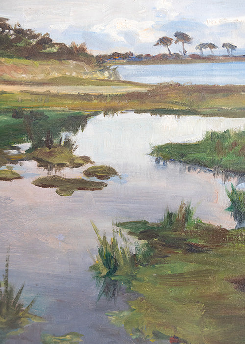 Huile sur toile d'André Dauchez 38 x 55 cm - RÉSERVÉ