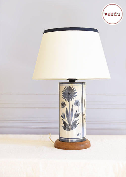 Lampe Fleurs Bleues de Robert Picault