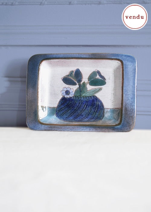 Petit Plateau Panier de Fleurs Cloutier