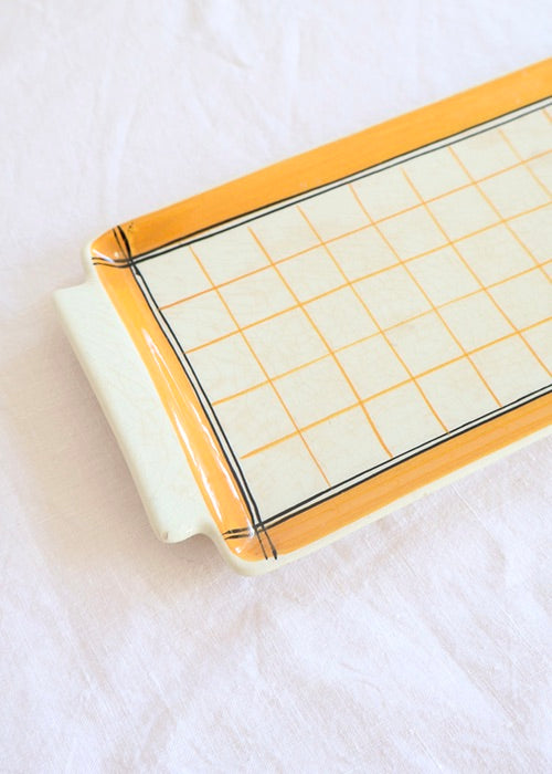 Plat à Carreaux Terre de fer Gien