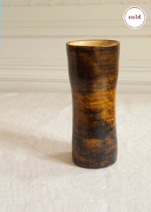 Vase Rouleau Mordoré de Jacques Blin