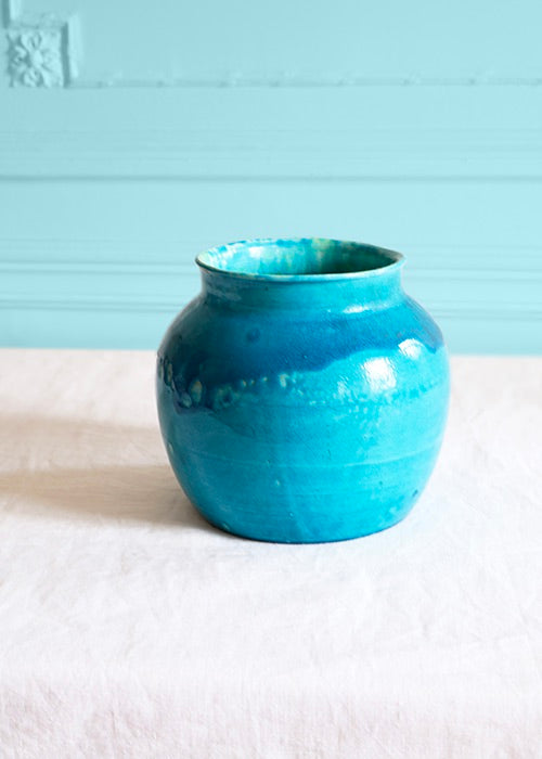 Vase Mer Turquoise de Jean Besnard