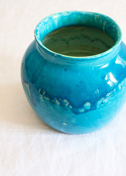 Vase Mer Turquoise de Jean Besnard