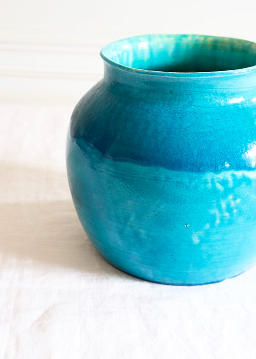 Vase Mer Turquoise de Jean Besnard