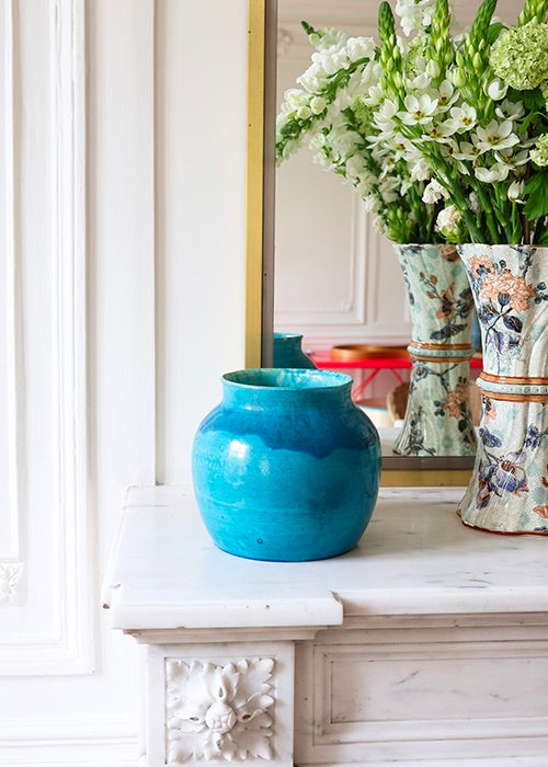 Vase Mer Turquoise de Jean Besnard