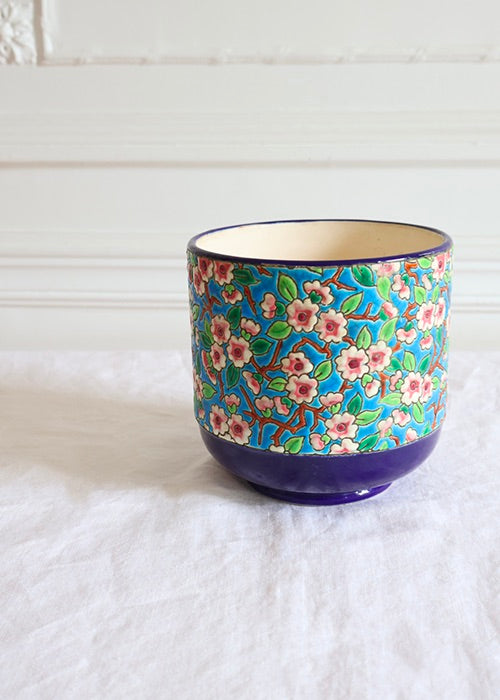 Cache Pot Fleurs de Pommier Longwy
