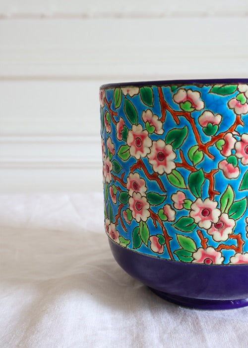 Cache Pot Fleurs de Pommier Longwy