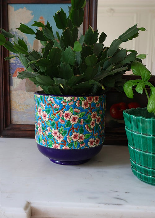 Cache Pot Fleurs de Pommier Longwy