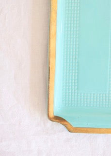 Plat à cake Turquoise