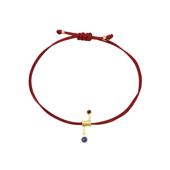 Bracelet Pimenta Or jaune, Rubis et Saphir